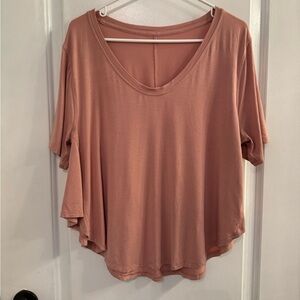 Lululemon Up for Down Time Short Sleeve Pink Pastel